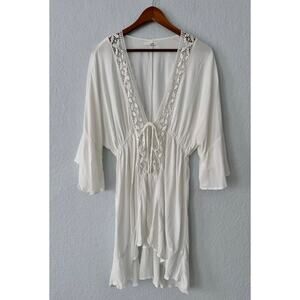 Maurice's White Kimono Wrap Size Small